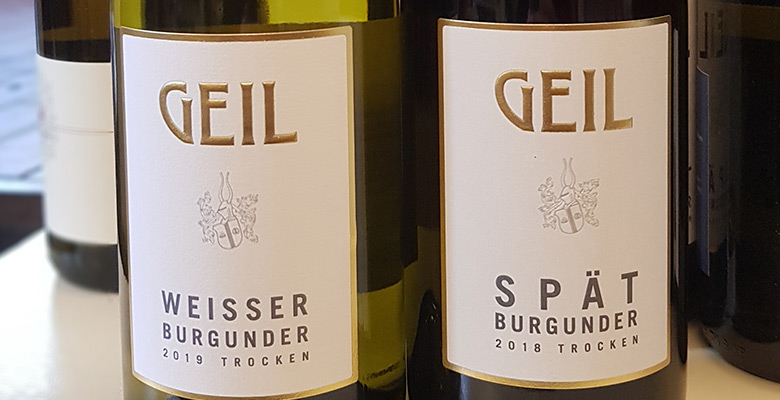Slider Wein Geil Weißer Burgunder und Spätburgunder